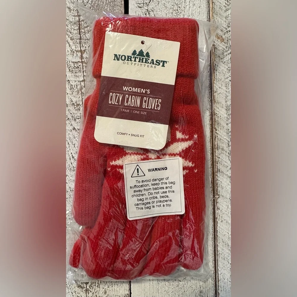 Women’s Cozy Cabin Gloves by Northeast Outfitters - NWT/NIP